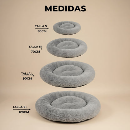 Cama Nube de Confort Antiestrés para Peludos — Suave y Lavable