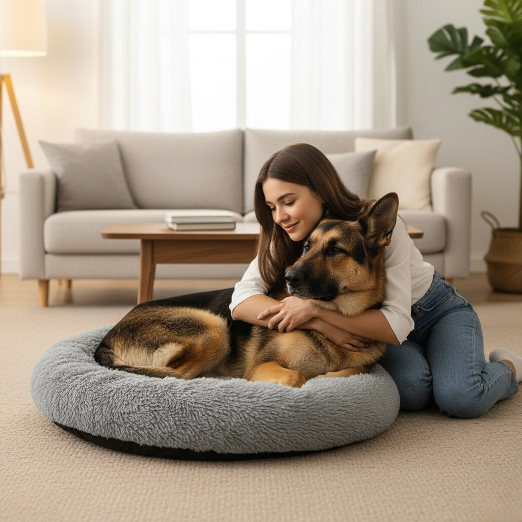 Cama Nube de Confort Antiestrés para Peludos — Suave y Lavable